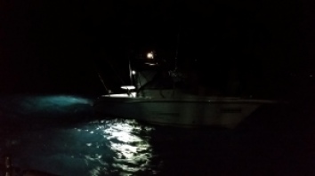 Boat in the dark
